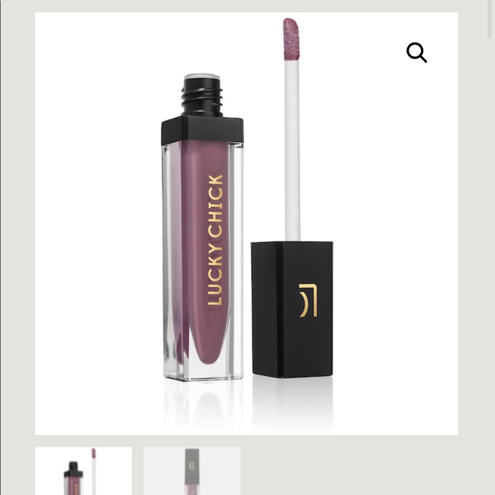 Lucky Chick 3 Lipstick Colors & Gold makeup bag